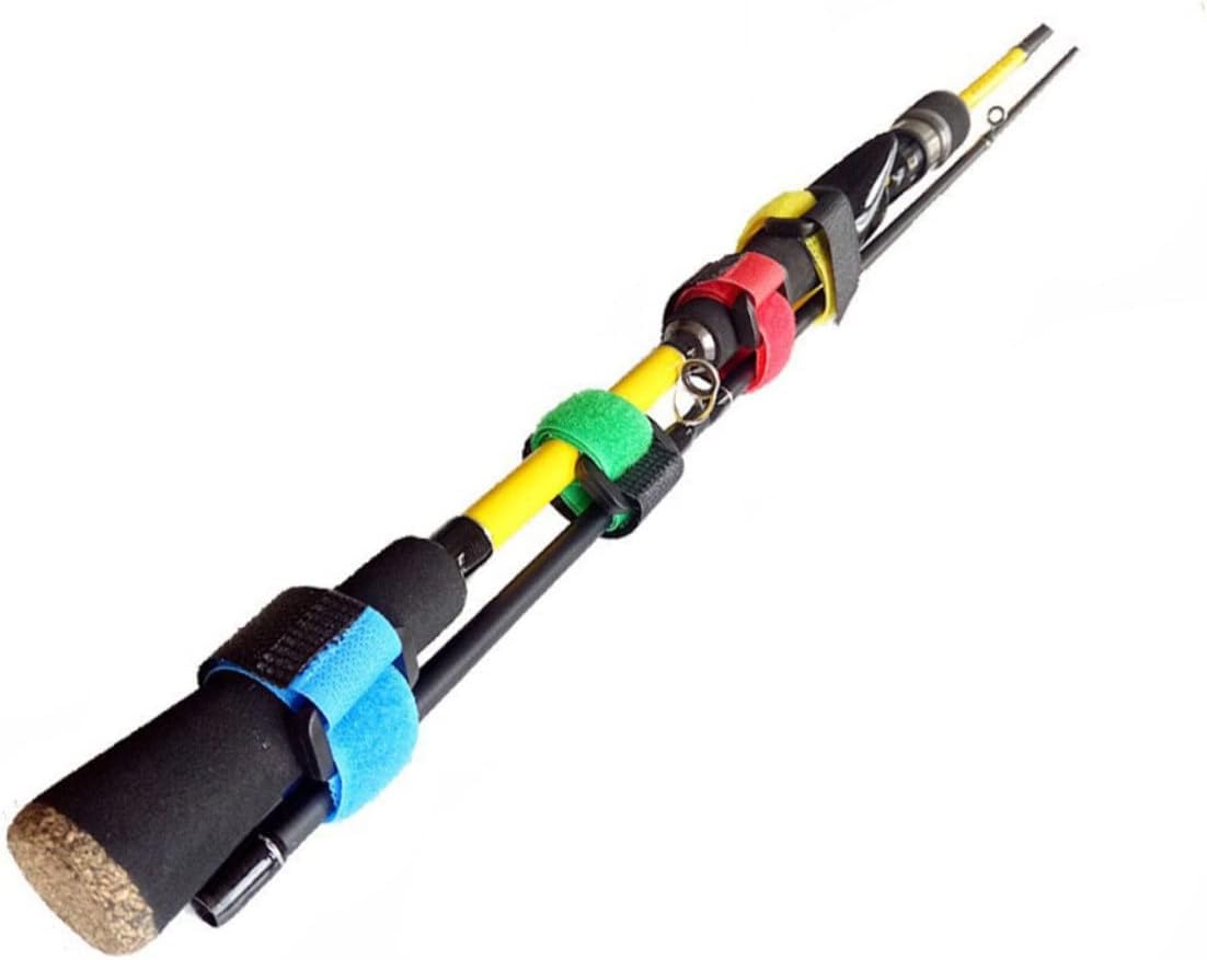 Sosoport 100pcs Reusable Fishing Rod Straps Portable Fixing Straps for Easy Storage and Transport Fishing Accessories for Organizing and Bundling Poles