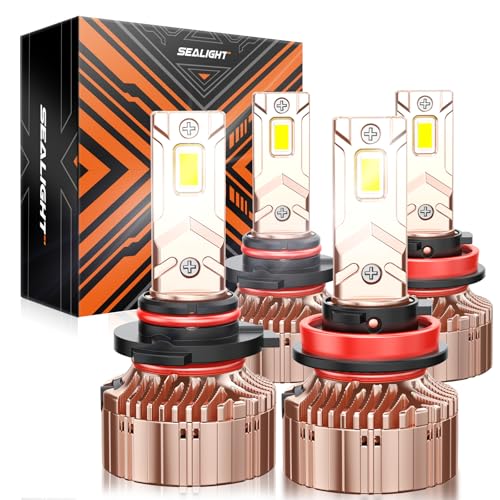 SEALIGHT 0511 LED Bulbs for Driving Lights, 3,800LM, 6500K, 4-Pack