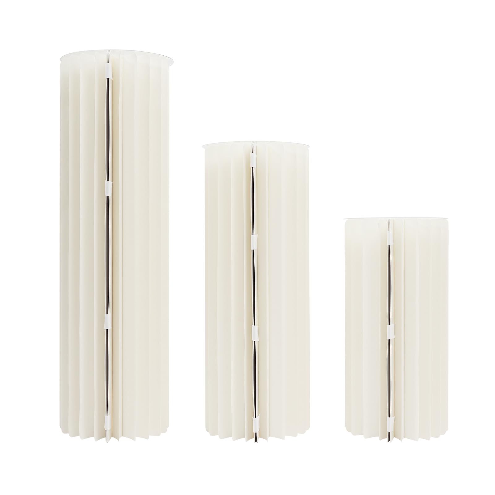 Blumenständer Faltbar Karton Hochzeit Dekosäule Blumensäule Set | Wabenstruktur mit stabiler Tragkraft, platzsparendes Design und schnelle Montage für Hochzeit, Partei, Geburtstag