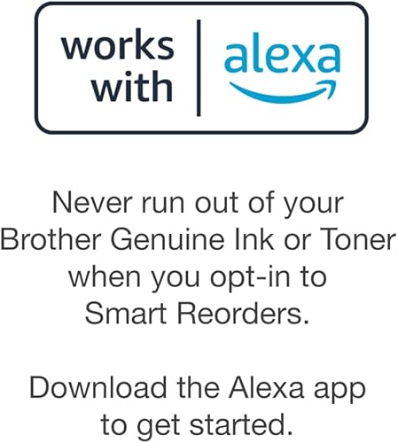 Vista 9 de Brother MFC-J1010DW Impresora inalámbrica todo en uno de inyección de tinta a color, impresión dúplex, impresión móvil y en la nube, diseño
