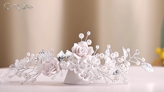 Amazon.com : CASDRE Flower Bride Wedding Hair Vine Pearl Bridal