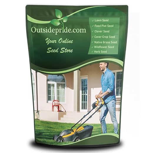 Outsidepride SPF-30 Hybrid Bluegrass Seeds - 5 lbs. Heat & Drought Tolerant, Texas Bluegrass & Kentucky Bluegrass Seed Mix for Challenging Climates, OptiGrowth Coated for Better Establishment