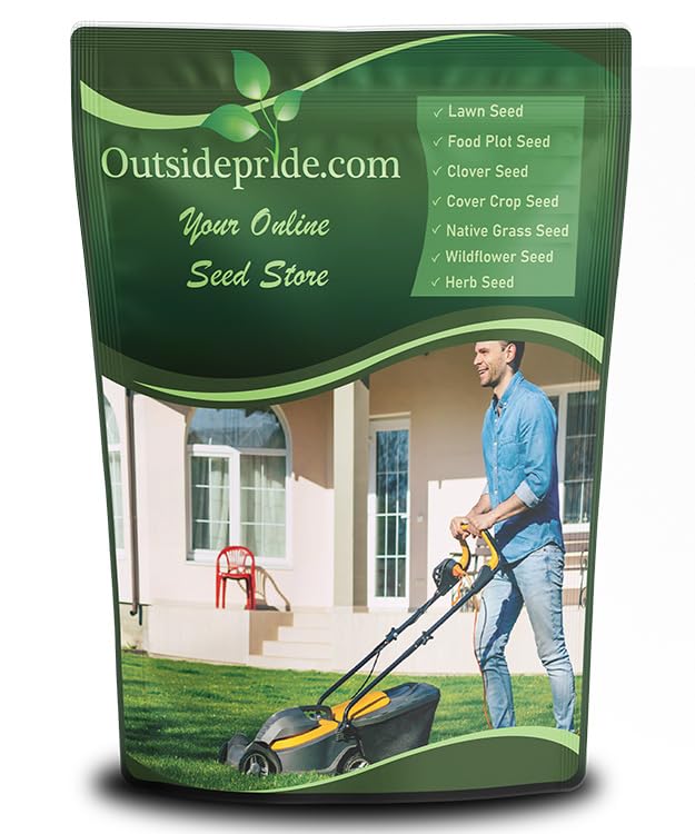 Outsidepride SPF-30 Hybrid Bluegrass Seeds - 5 lbs. Heat & Drought Tolerant, Texas Bluegrass & Kentucky Bluegrass Seed Mix for Challenging Climates, OptiGrowth Coated for Better Establishment