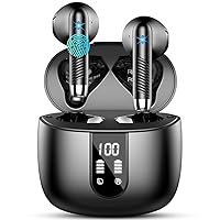 Cuffie Bluetooth 5.4, 2025 Auricolari Bluetooth 6D Stereo Cuffie Wireless In Ear con 4 ENC Mic