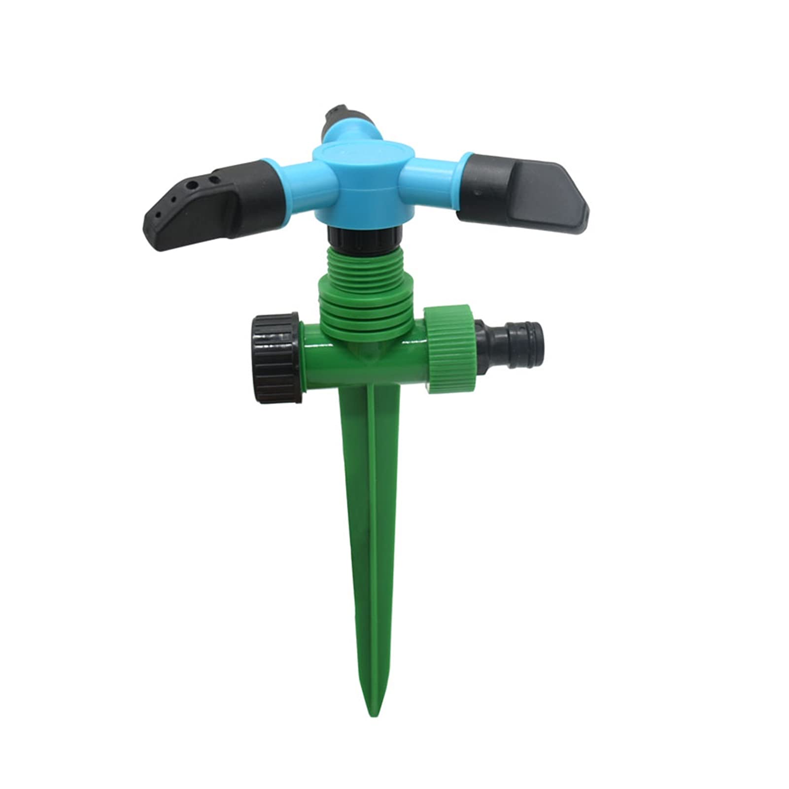 Irrigatore da giardino, Irrigatore rotante a tre bracci regolabile in plastica ABS