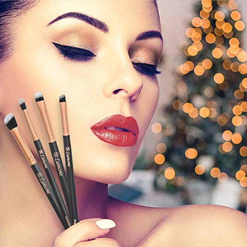 Makeup Eye Brush Set - Eyeshadow Eyeliner Blending Crease Kit - Best Choice 7 Essential Makeup Brushes - Pencil, Shader, Tapered, Definer - Last Longer, Apply Better Makeup & Make You Look Flawless - Thumbnail 7