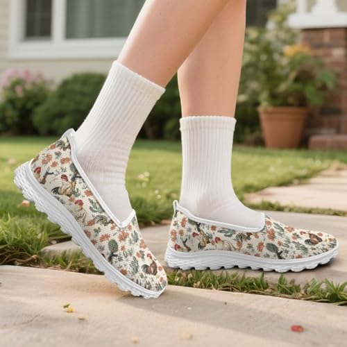 Women Loafers Shoes for Work Classic Mesh Flat Sneakers Walking Comfort Anti-Skid Soft Shoes with EVA Sole3