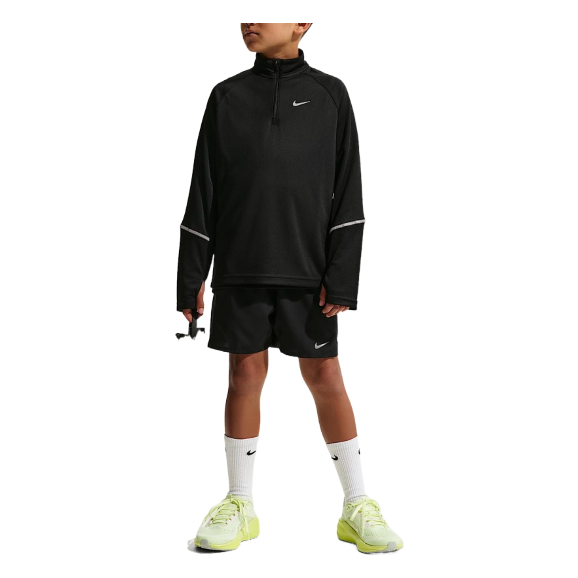 Nike Haut Miler avec Technologie Dri-FIT et Demi-Fermeture éclair pour Enfants Plus âgés, IF2426