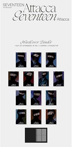 Miniatura 2 de Seventeen ATTACCA CARAT Ver 9 Mini álbum Incluye tarjeta fotográfica transparente, funda para tarjeta fotográfica (ver al azar), PLD0102