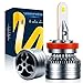 MONDEVIEW Kit Bombilla H11 LED 60W 16000LM 6000K H9 H8 Faro Brillo Extremadamente Alto CREE LED Chip Luz de Cruce y Carretera Luz Antiniebla Bi-xenón 5 Años Garantía 360° Rotación