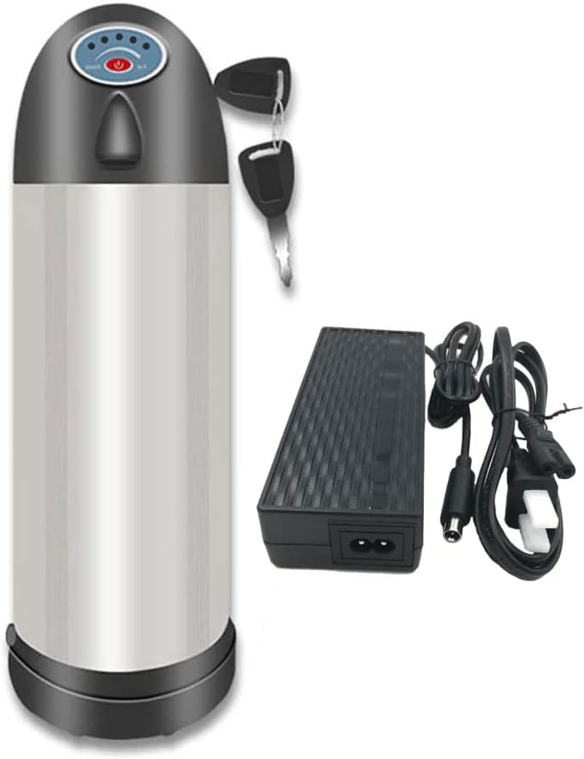 36V 10Ah Ebike Battery, with Charger and Output Line, Water Bottle