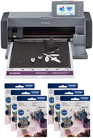 Brother ScanNCut SDX125EGY DIY Cutting Machine with Scanner and 6 CADXBLD1 Replacement Blades