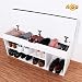 RICOO WM034-W-A Banco Zapatero 104x49x30cm Armario Interior con Asiento Organizador Zapatos Mueble...