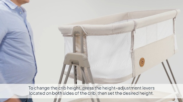 Berceau Cododo 2 En 1 Lionelo Luna – Naissance à 9 Kg – Hauteur Et Inclinaison Réglables – 4 Roues Avec Frein – Housse Lavable