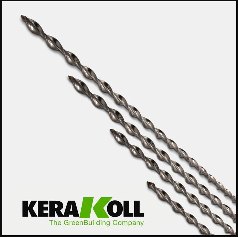 Kerakoll Steel DryFix 10-10x600 mm Barra elicoidale in acciaio Inox AISI 316