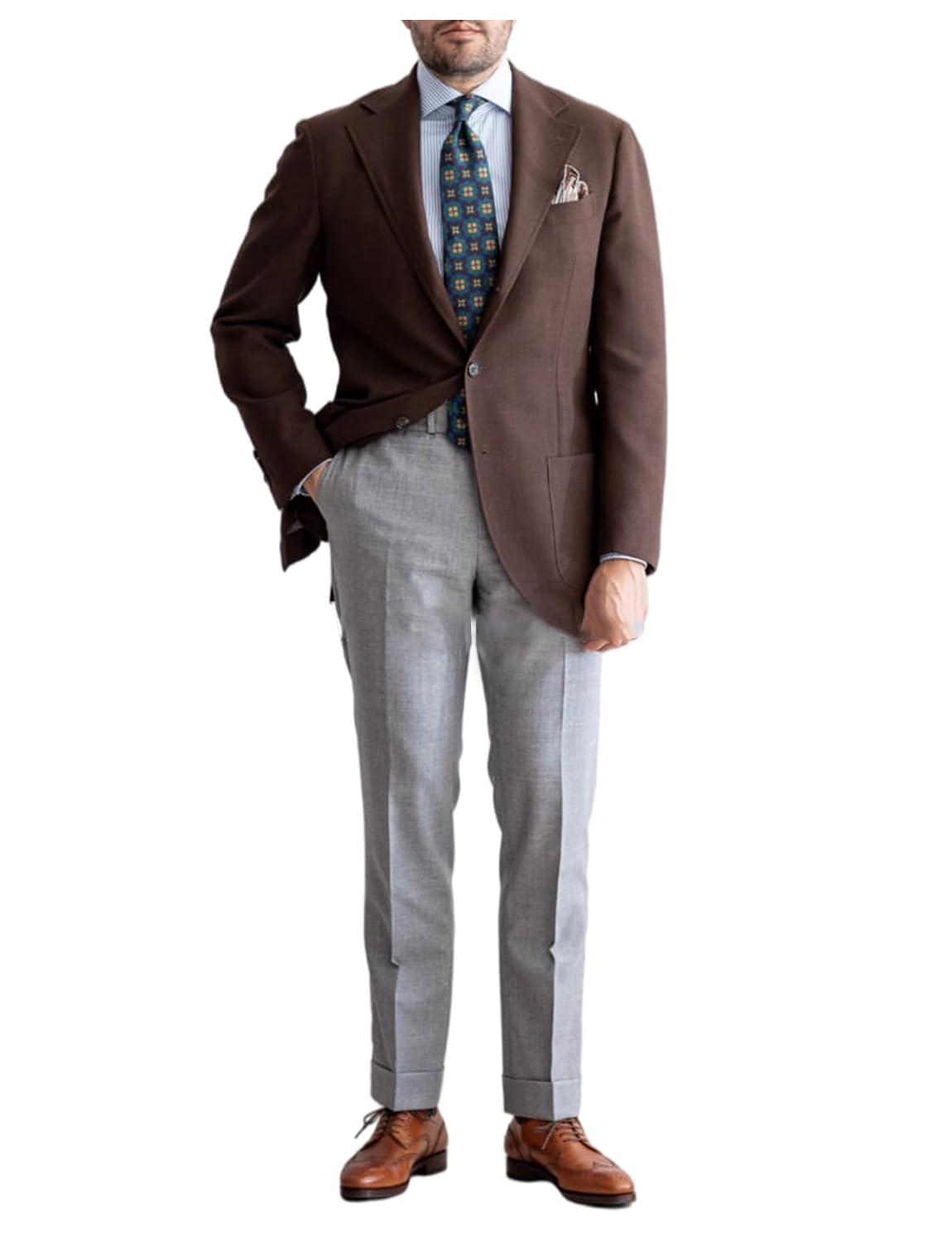 Uomo Casual Cena Vestito 2 Pezzi Notch Risvolto Giacca e Pantaloni Set Intervista Quotidiano Smoking