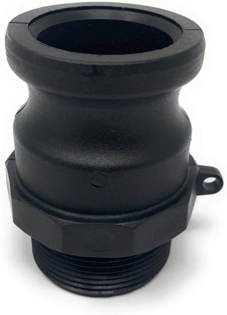 Gloxco Polypropylene Type F Cam and Groove Fitting, 1-1/2 Male Camlock Adapter x 1-1/2 Male NPT (CAM-15-F-PP)