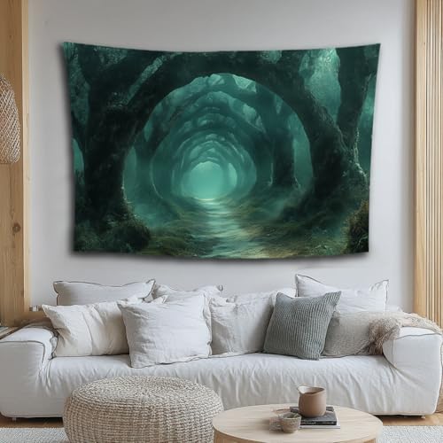 znxuey Tapestry Wall Hanging Forest Tapestry Nature Tapestry Tree Tapestries Tapestry for Bedroom Living Room Backdrop STYLE-D