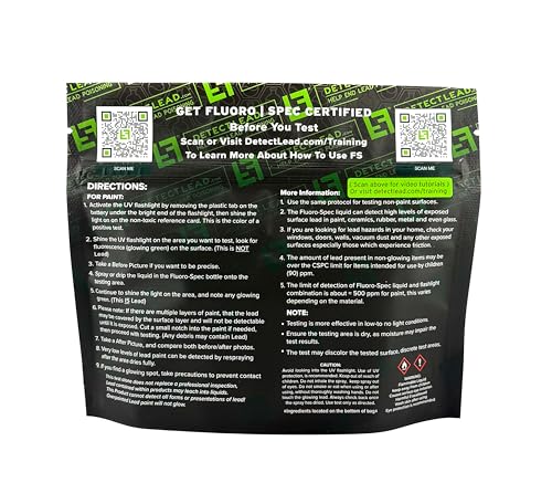 Image of FLUORO-SPEC Instant Lead Testing Kit, Light Lead Up, Indicates Lead Hazards on Any Surface Spray and Shine The Light to Test for Lead