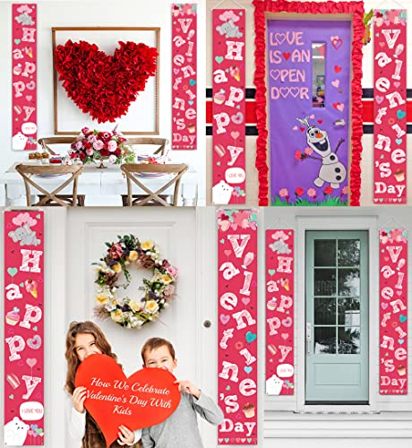 90Shine 90SHINE-1204-VALENTINES BANNER 2Pcs Valentines Day Decorations Lighted Banners thumb #4