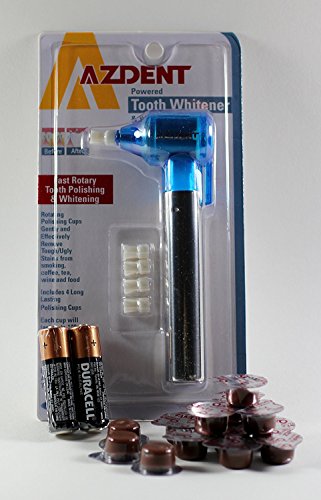 Azdent Tooth Polisher + 14 Cups Qartz Raspberry Jam Coarse Grit Professional Tooth Polish