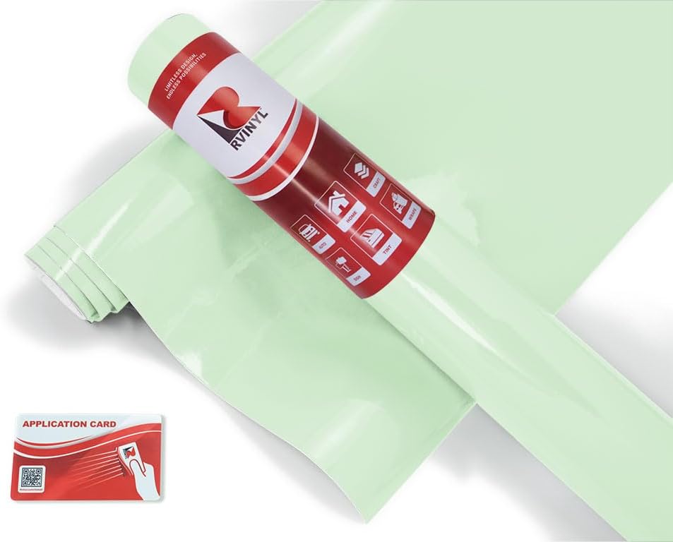 Avery Dennison SF 100 Glow-in-The-Dark Green 120-S 2ft x 10yd Graphic Vinyl Film Sheet Roll - for Cricut, Silhouette Cameo, Craft and Sign Cutters