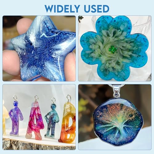 KOVIEDE 28pcs Alcohol Ink Set, 24 Vibrant Colors Concentrated Alcohol Inks for Resin Art, Epoxy Resin, Tumbler Making, Petri Dish Making, 10ml/0.35oz, with 4 Resin Glitters