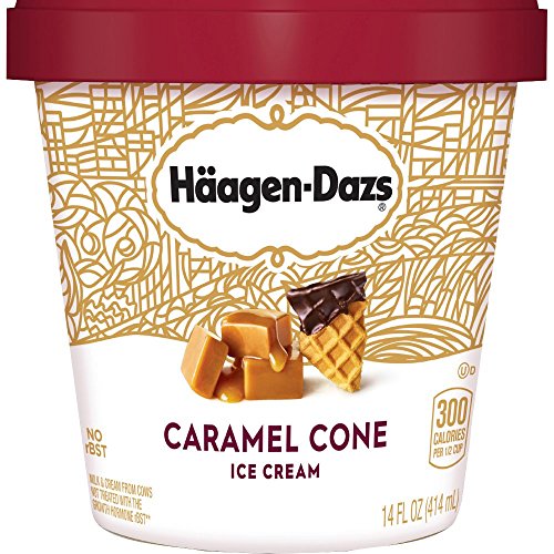 Haagen-Dazs Ice Cream, Caramel Cone, 14 oz (Frozen)