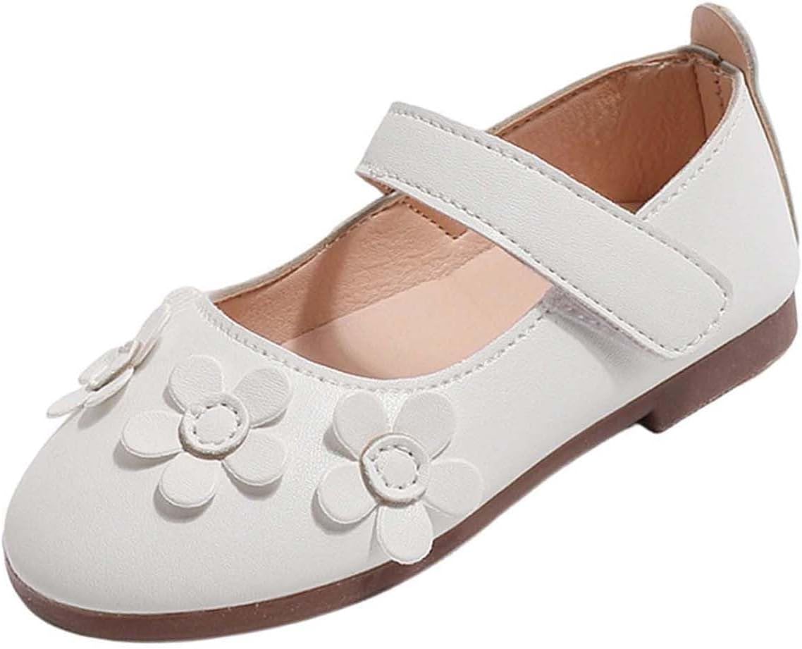 Little Girls Dress Shoes 2026 3D Flower Princess Party Flats Comfy Mary Jane Toddler Footwear Kids Shoes