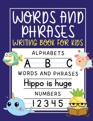 WORDS AND PHRASES: WRITING BOOK FOR KIDS 1959013521 Book Cover