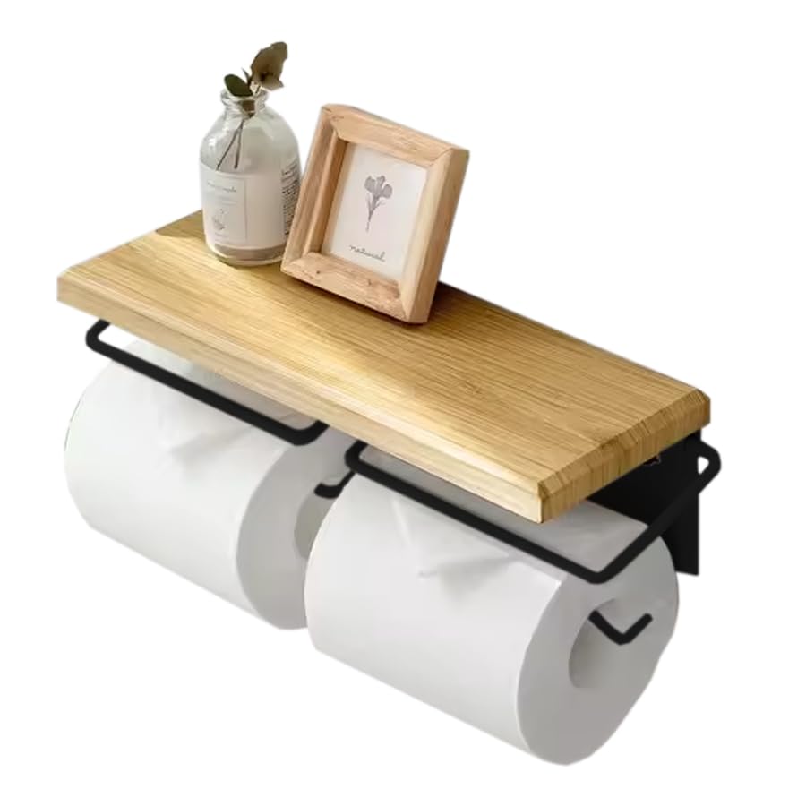 Amazon.co.jp: トイレットペーパーホルダー 2連 ダブル トイレ