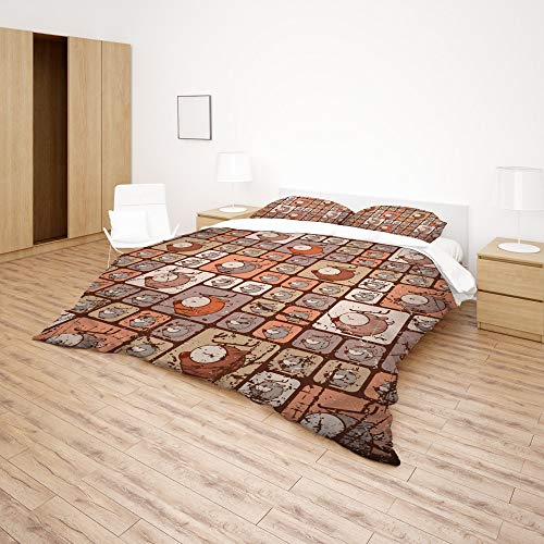 Housse de couette cube de wapiti Queen Size pour une chambre chaleureuse