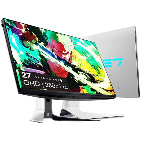 Image of Dell Alienware 27 inch Gaming Monitor | 280Hz, 1ms, QHD | FreeSync Premium Pro + G-Sync | Fast IPS, VESA HDR600 | Height /Tilt /Swivel /Pivot, AlienFX RGB, Low Blue Light (QHD-280Hz)