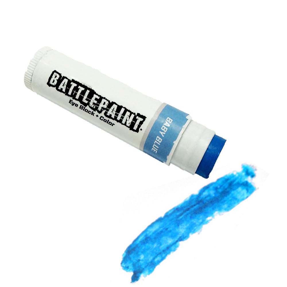 EyeBlack BattlePaint – Bright Colored Under Eye Black Grease for Pro Athletes and Super Fans – Baseball, Softball, Football – 2 Sticks