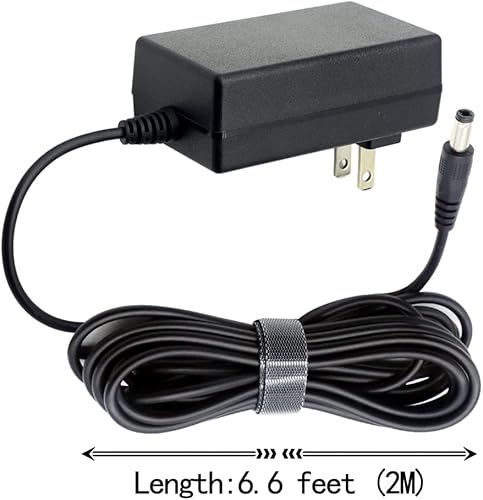Miniatura 2 de Adaptador de corriente CA, CC de 9 V, 2 A, para enchufe positivo central de 0.083 x 0.217 in y 0.098 x 0.217 in, cable adaptador de alimentación