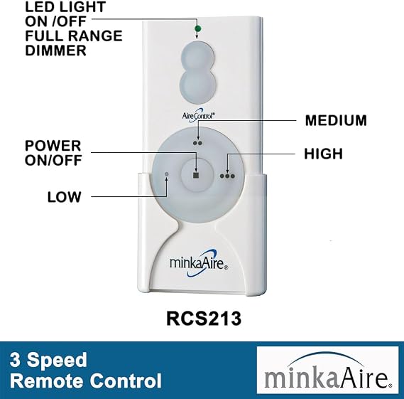 Minka-Aire AireControl Hand Held Fan Control Remote Control System in White