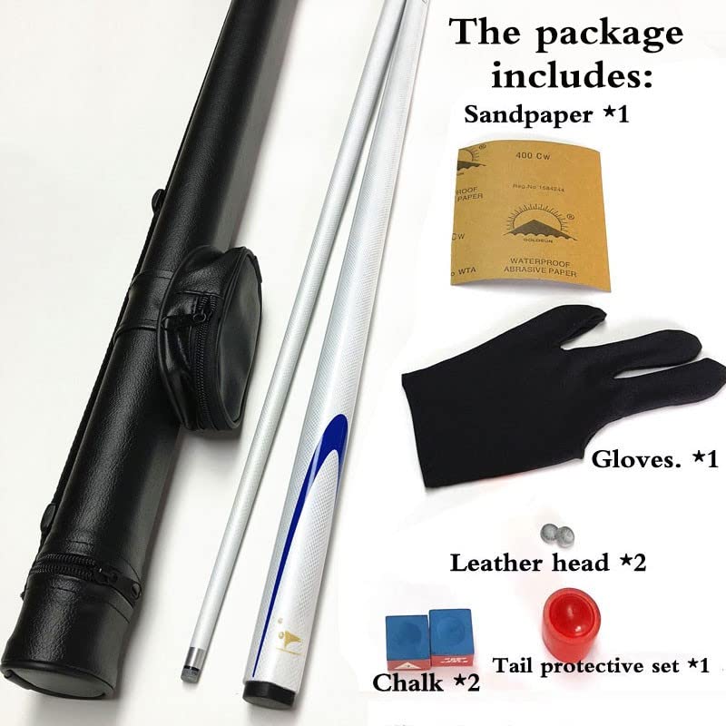 Taco de billar Snooker 57 in 19 Oz con punta 9.5 mm fibra carbono miniatura 3