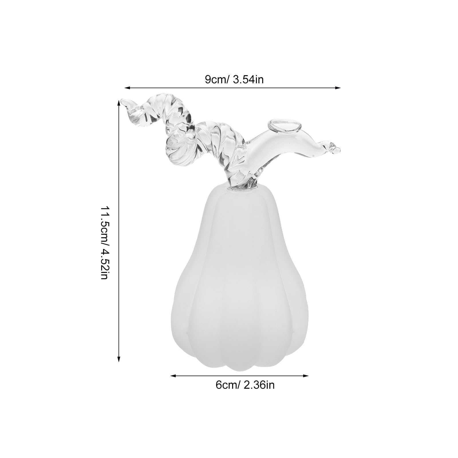 NUOBESTY Halloween-Kürbis-Dekor: Matte Kristall-Kürbisfigur, künstliches Gemüse-Ornament, Sammlerstück, Herbstdekoration zum Dekorieren von Tischdekorationen, Thanksgiving