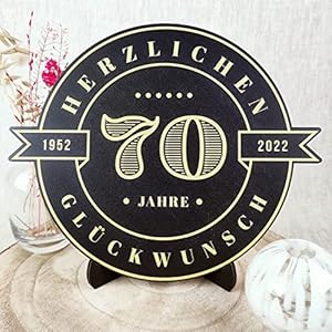 70 Geburtstag Frauen/Männer – Holzscheibe mit eigenem Text – Geburtstag 70, 70. Geburtstag Männer Geschenk 70…