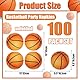 Hegbolke 100 Stück Basketball-Servietten, Basketball-Partygeschenke für Sportparty, Babyparty, Geburtstagsparty, Baseball-Motto-Partyzubehör