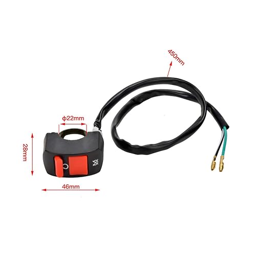 Miniatura 2 de HIAORS Interruptor de encendido y apagado para ATV Motocicleta Scooter Go Kart Motor Offroad Enduro Dirt Bike Baja Doodle Bug DB30 Mini Bicicletas
