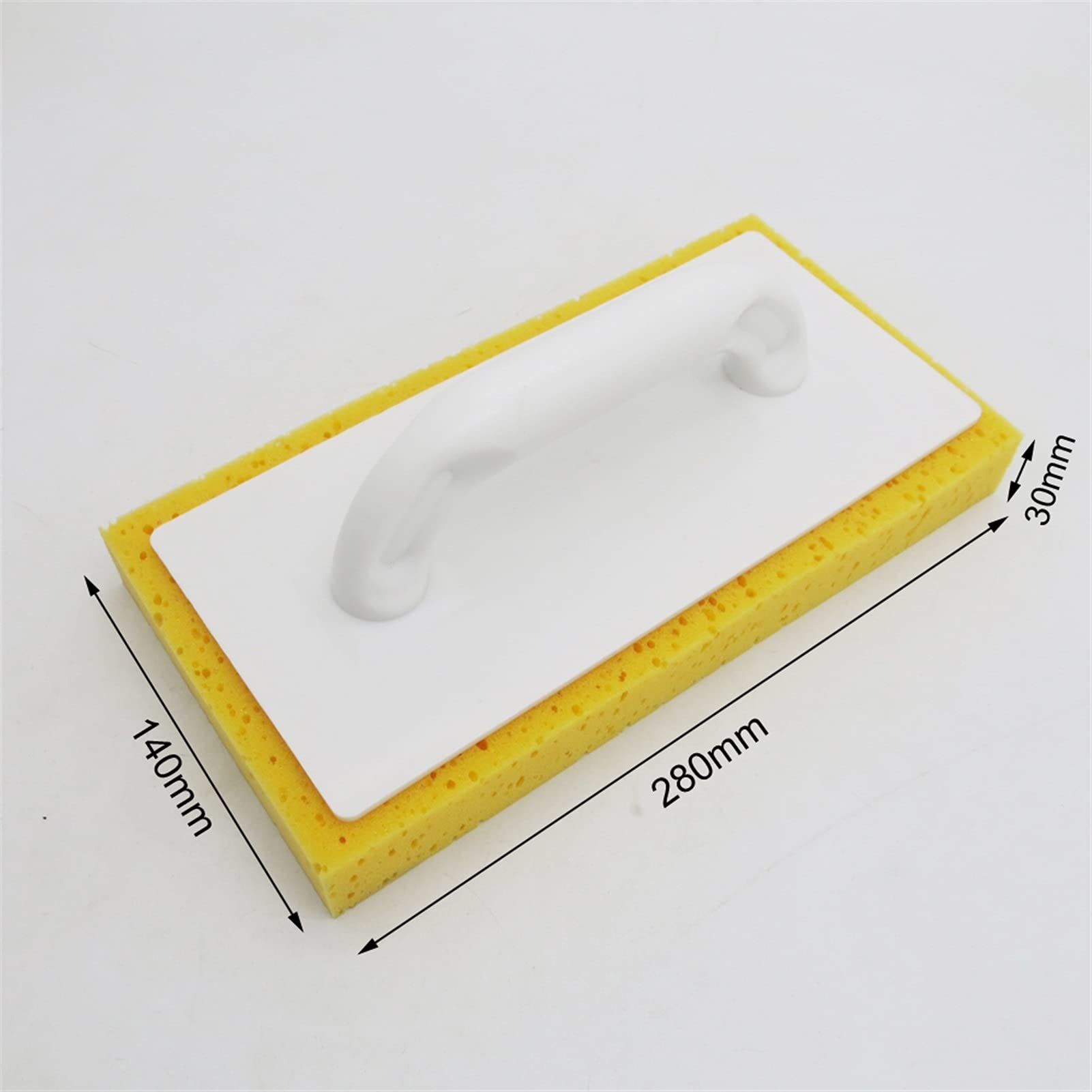 Frattazzo per intonacatura Frattazzo con Spugna per intonaco 280 x 140 x 30 mm Frattazzo per Pulizia delle Piastrelle in Gesso Frattazzo per Malta