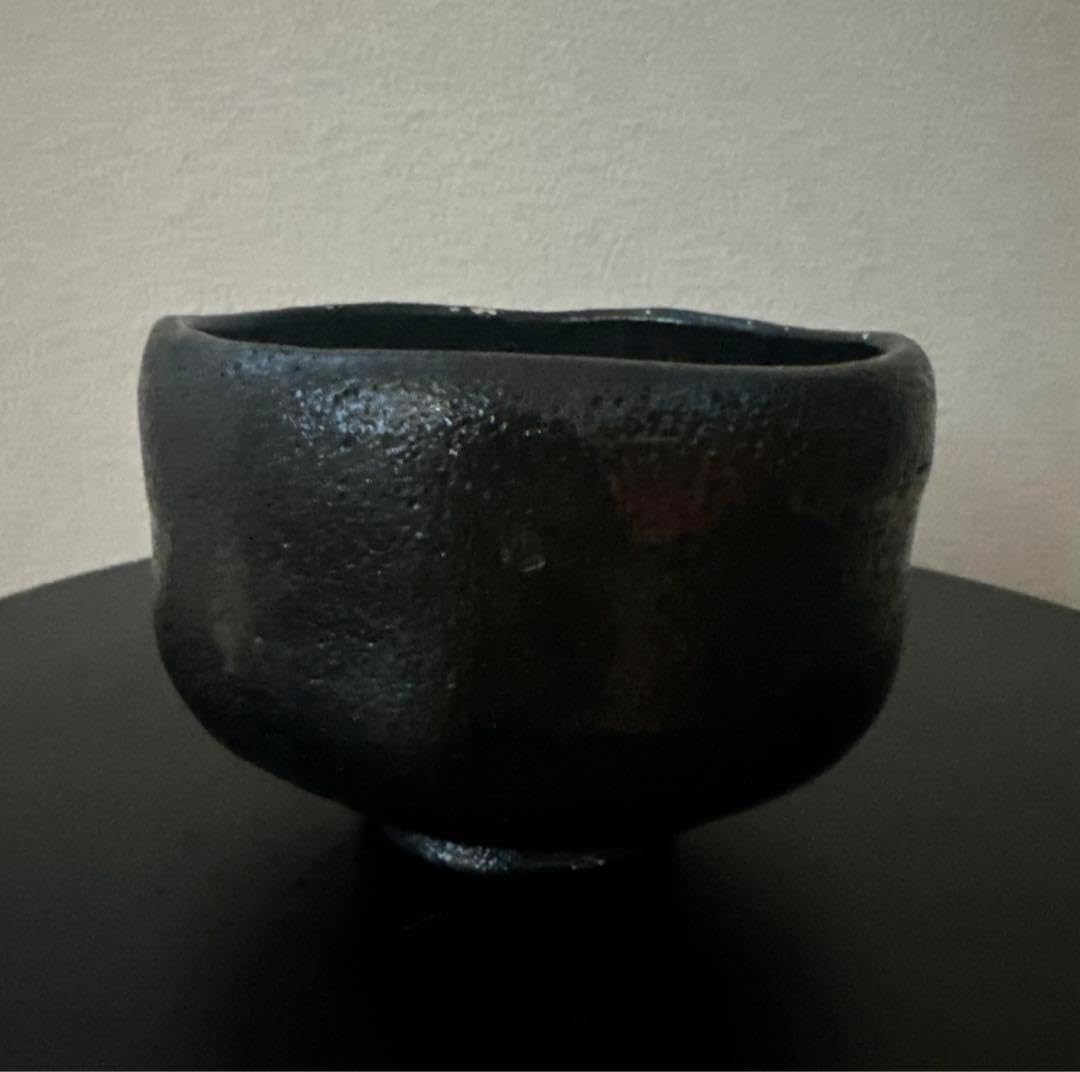 茶碗　妙喜庵　黒楽茶碗　茶道具 妙喜庵住職『武田士延』老師(作)『黒楽茶碗』銘『唯心』共箱 茶道具