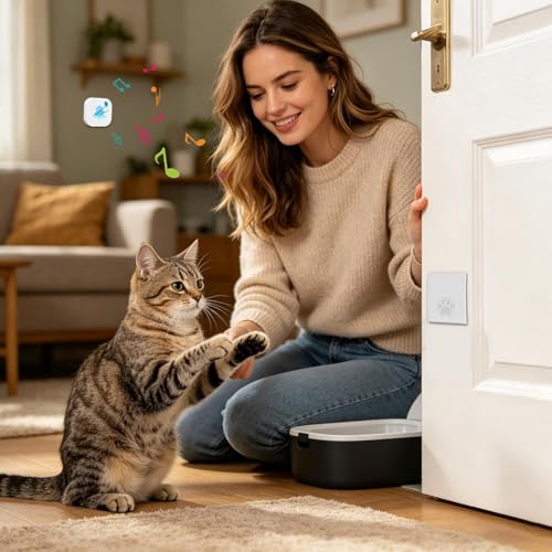 Timbre eléctrico para puerta de perro de largo alcance exterior 3
