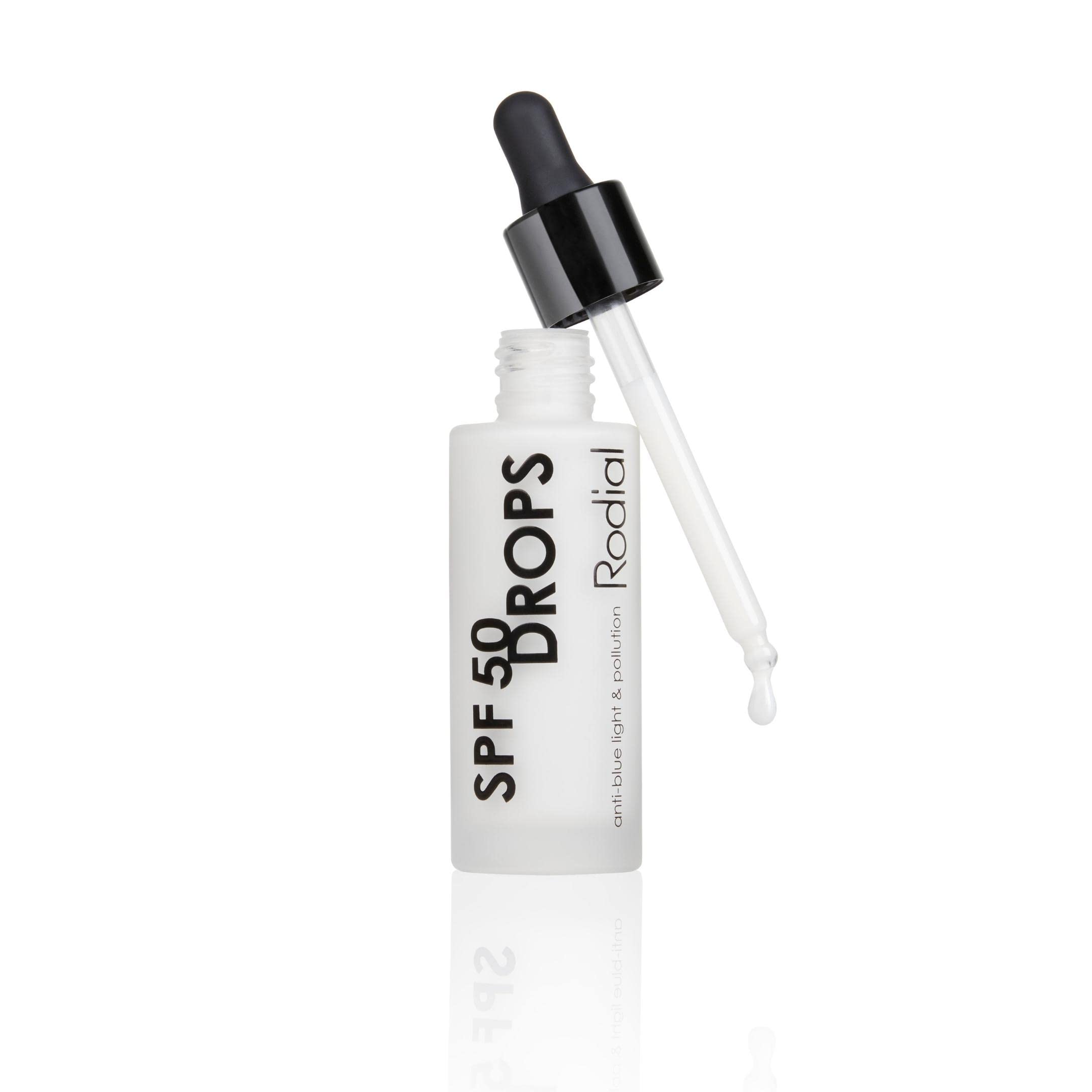 Rodial Drops SPF 50 30ml, Daily Face Serum with Hyaluronic Acid & Vitamin E, Broad Spectrum UVA/UVB Protection, Hydrating SPF Moisturiser, Anti-Photoaging Skincare