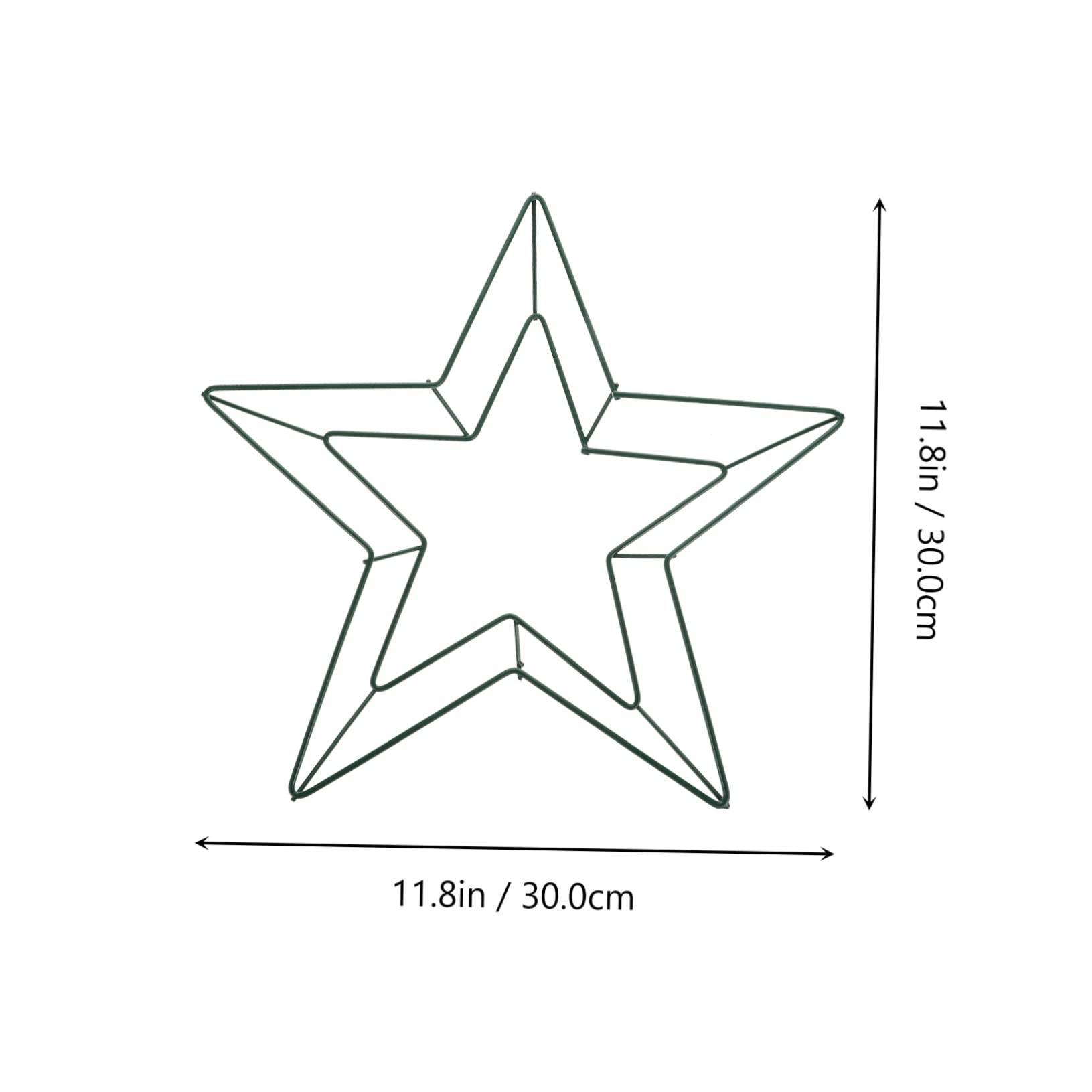 HOLIDYOYO 2pcs Star Shape Metal Wreath for Craft Making Floral Wall Decor for Holidays Parties Decoration