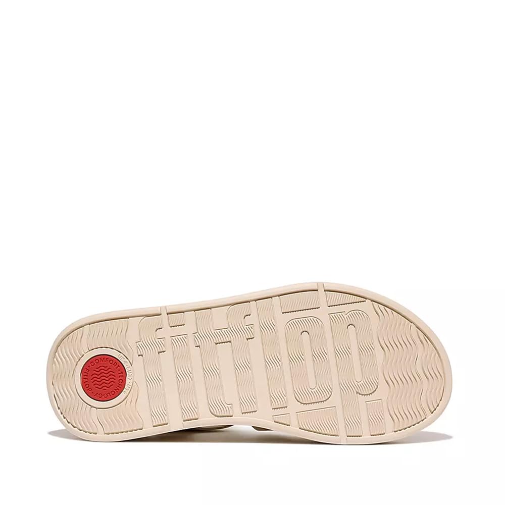 Fitflop F-mode Metallic Leather Flatform Fisherman Sandals Sandale de pêcheurFemme