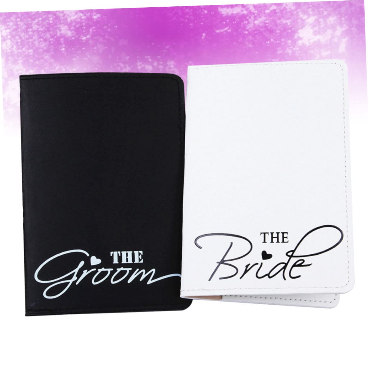 SHERCHPRY 6piezas Soporte De Pasaporte Para Parejas Diseño Multifuncional y Elegante Cartera De Viaje Pu De Cuero Para Organizar Documentos y Tarjetas Viajes