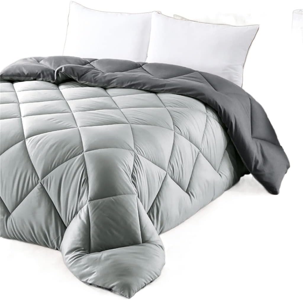 Winter Super Soft Quilt Duck Down Duvet Goose Bed Velvet Comforter Down Duvet Quilts Microfiber Bedding(D,240X220 cm)