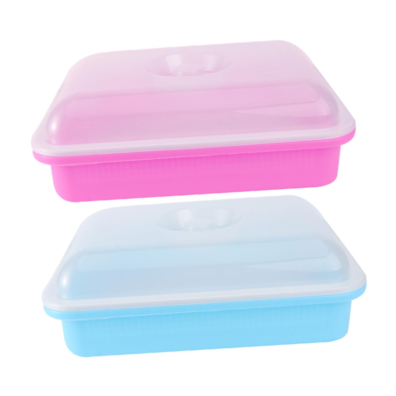 Toddmomy 2 Sätze Garten Anzuchtschalen mit Deckel Teiliges für Pflanzenkeimung und Anzucht Stabile und Langlebige Trays für Wachstumsbedingungen Geeignet für Gemüse und Kräuter Blau